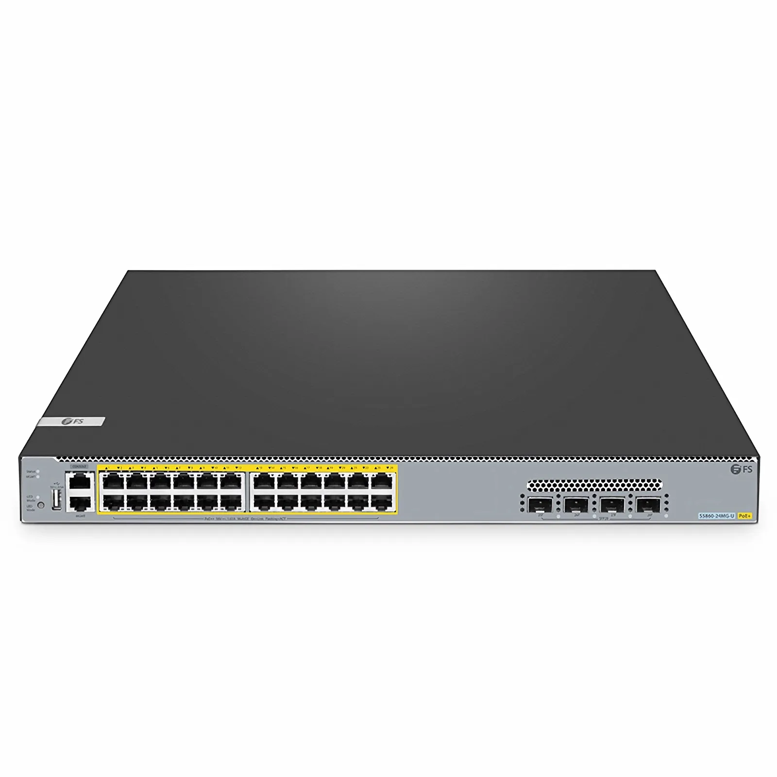 Коммутатор S5860-24MG-U Layer 3 PoE++, 24x 100M/1000M/2.5G/5GBase-T, 4x 10G/25G SFP28. — фото 1