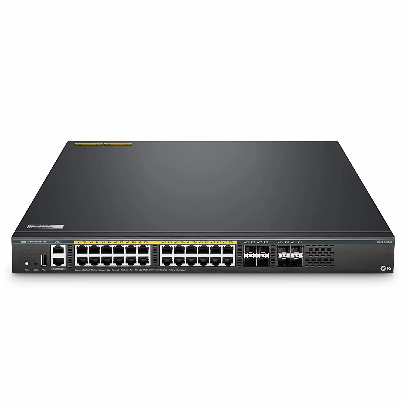 Стекируемый коммутатор S5860-24XB-U L3 PoE++, 24x 2.5G/5G/10GBase-T, 4x 1G/10G SFP+, 4x 10G/25G SFP28. Чип Broadcom. — фото 2
