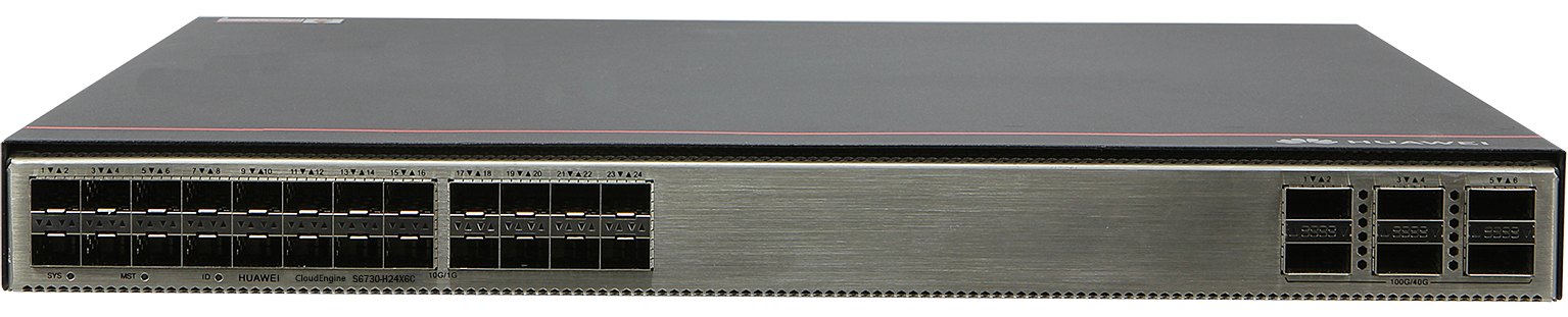 Коммутатор Huawei S6730-H24X6C (24×10GE SFP+, 6×40/100GE QSFP28, с лицензией 100G) — фото 1