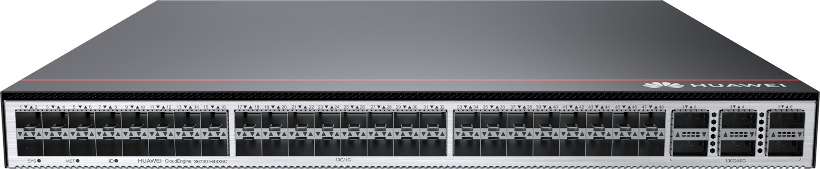 Коммутатор Huawei S6730-H48X6C (48×10GE SFP+, 6×40/100GE QSFP28, с лицензией 100G) — фото 1