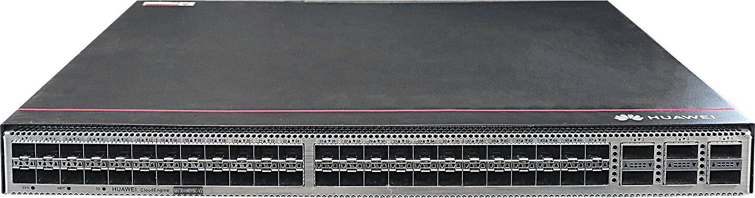 Коммутатор агрегации Huawei S6730-H48Y6C-V2 (48×25GE SFP28, 6×100GE QSFP28, без БП) — фото 1