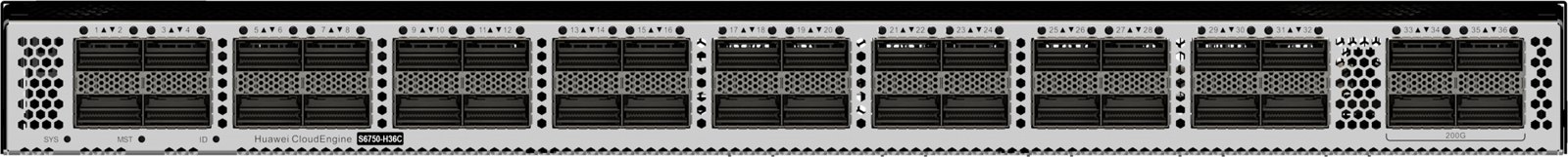 Коммутатор агрегации Huawei S6750-H36C (36×100GE QSFP28, без БП) — фото 2
