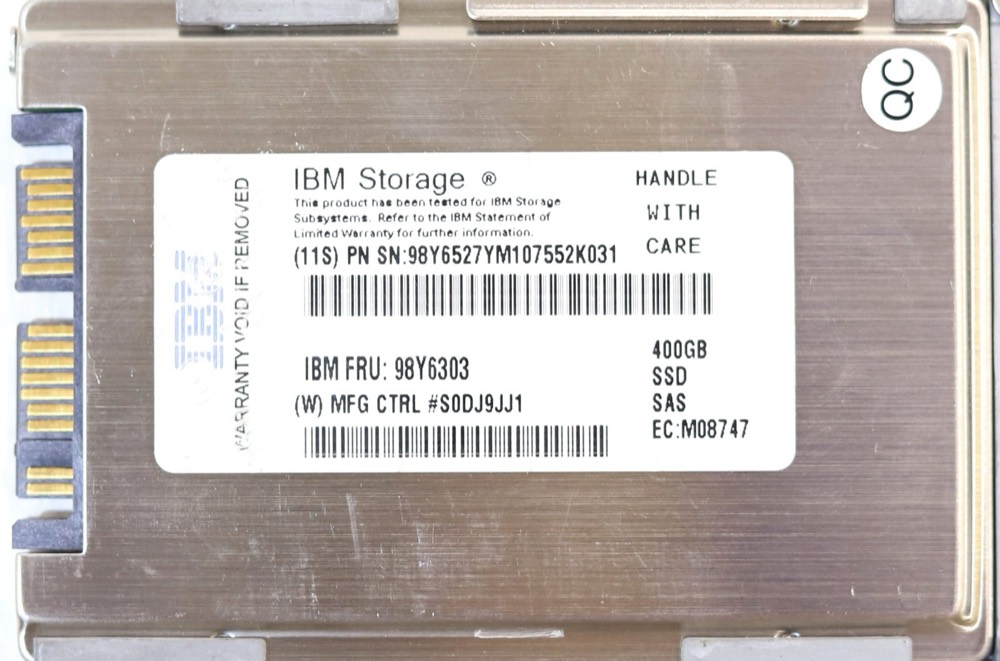SSD-накопитель IBM S846E400Z1GUC-IBM 400GB 1.8" 6Gb/s SAS Flash SSD W/Caddy Tray P/N: 98Y6303 — фото 3