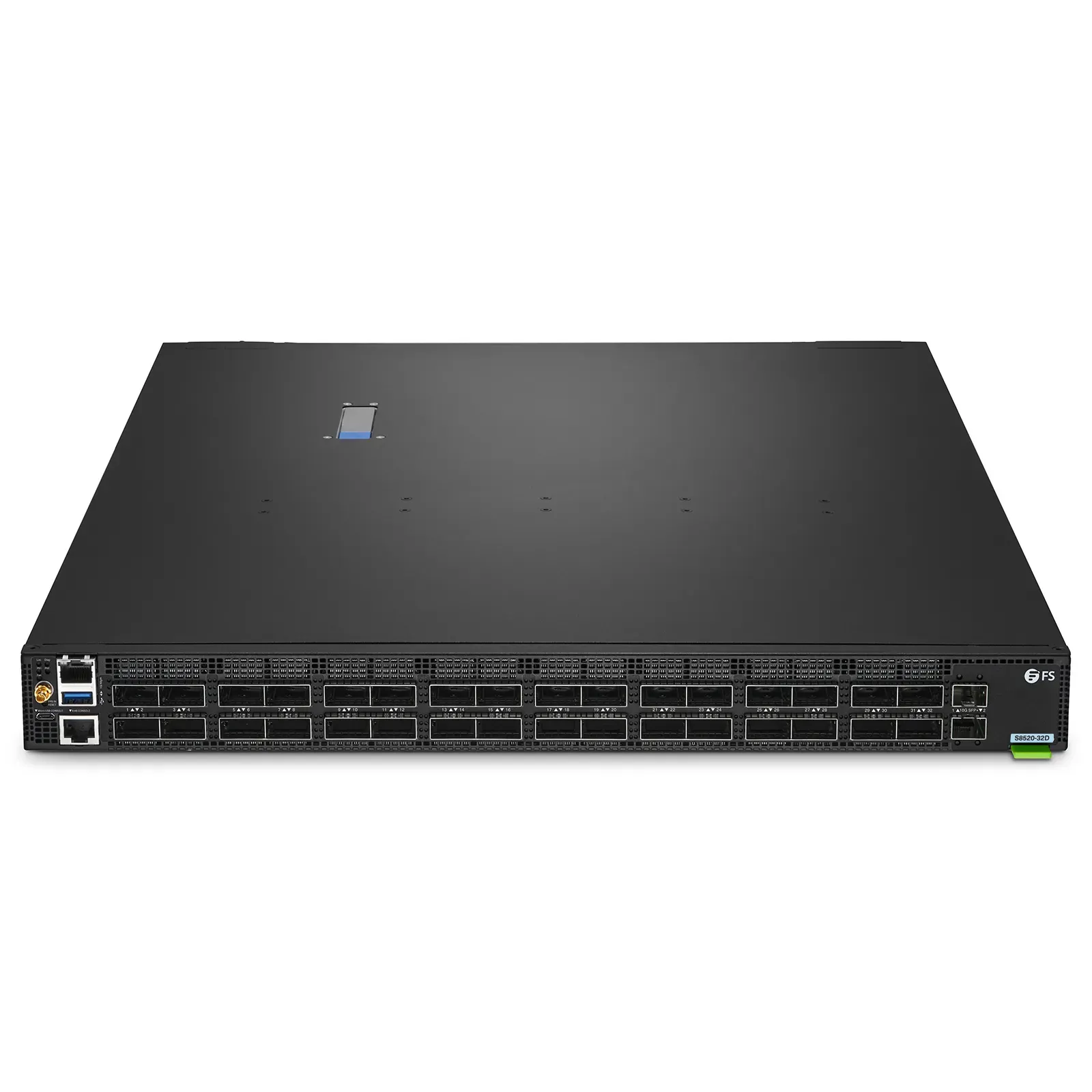 S8520-32D, 32-портовый коммутатор Ethernet L3, 32x 400Gb QSFP-DD, PicOS, чип Broadcom Trident 4. — фото 1