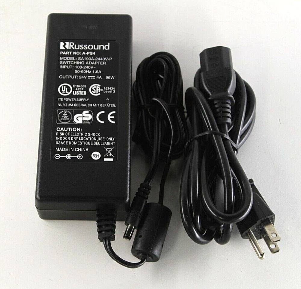 Блок питания SA190A-2440V-P A-PS4 96W AC/DC Adapter 100-240VAC 50-60Hz 1.6A 24VDC 4A new — фото 1