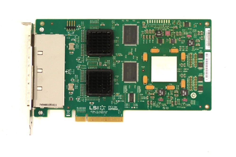 RAID/HBA-контроллер LSI SAS31601E Quad-Port 3Gb/s PCIe x8 SAS RAID Controller Card P/N: L3-01143-03D — фото 2