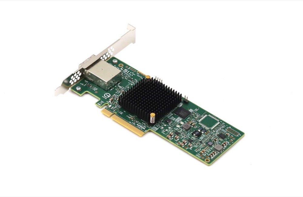 Адаптер LSI SAS9300-8e 2-Port 12Gb/s PCIe SAS Host Bus Adapter P/N: H3-25460-02H Tested — фото 1