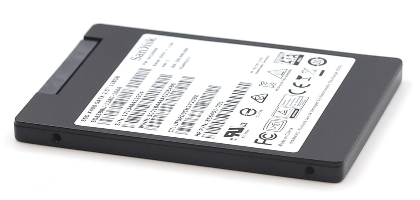 SSD-накопитель HP SD8SB8U-128G-1006 X400 128GB 2.5" 6Gb/s SATA SSD HP P/N: 856451-001 Tested — фото 1