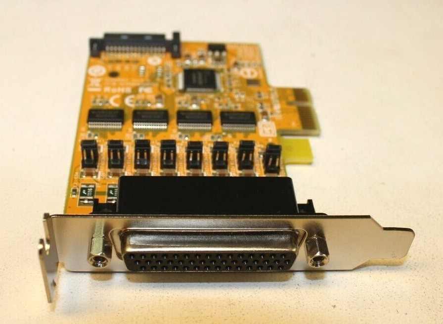 Плата New SUNIX SER6456 4-port RS-232 PCI Express Serial Board with Power VIA SATA — фото 1