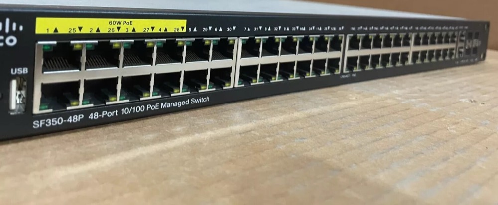 Коммутатор Cisco SF350-48P-K9 — фото 1