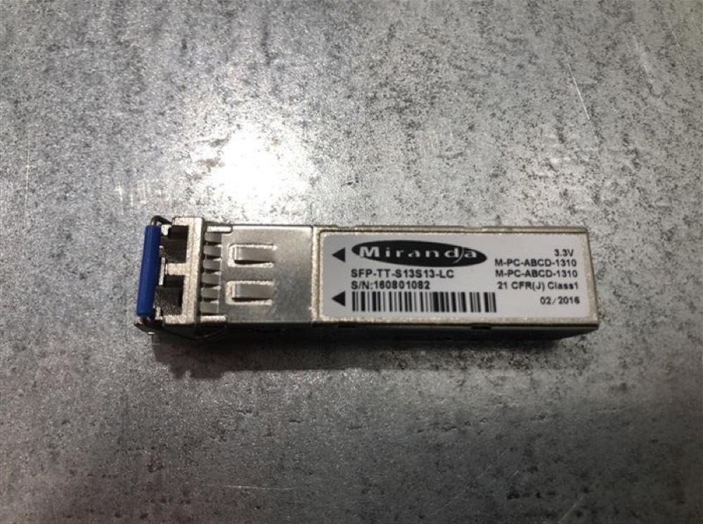 Трансивер MIRANDA SFP-TT-S13S13-LC Dual fiber TX cartridge at 1310 nm with LC/PC connector — фото 1