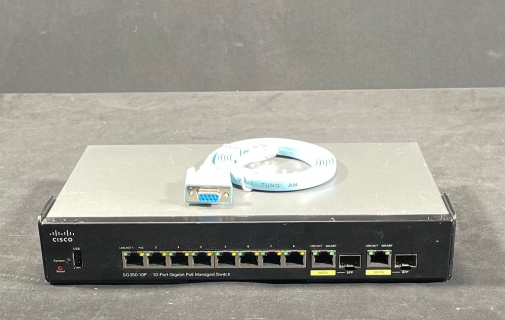 Коммутатор Cisco SG350-10P-K9 — фото 1