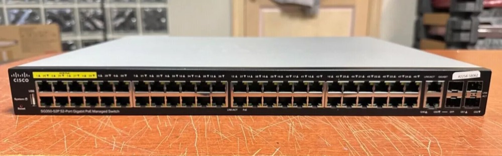 Коммутатор Cisco SG350-52P-K9 — фото 1