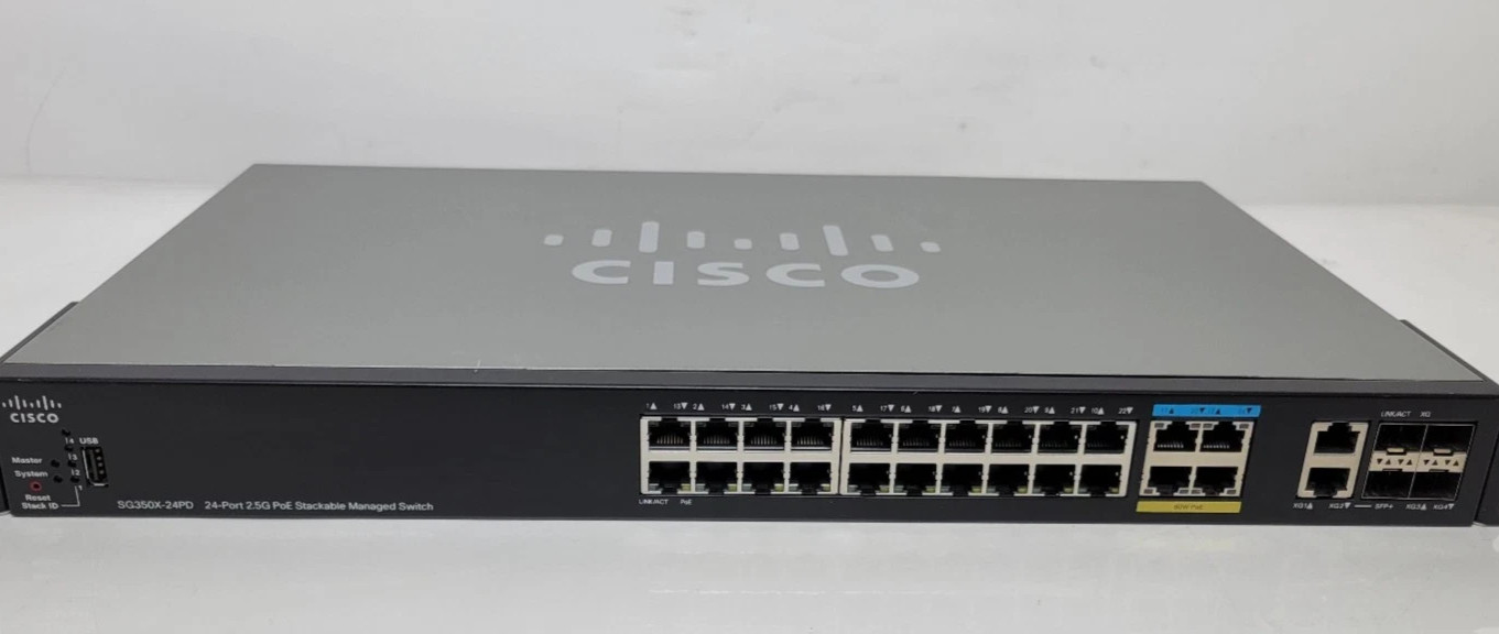 Коммутатор Cisco SG350X-24PD-K9 — фото 1