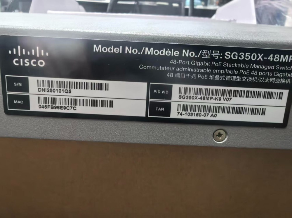 Коммутатор Cisco SG350X-48MP-K9 — фото 1