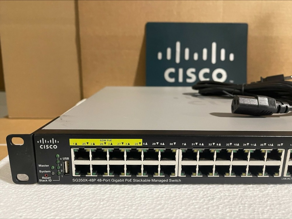 Коммутатор Cisco SG350X-48P-K9 — фото 3