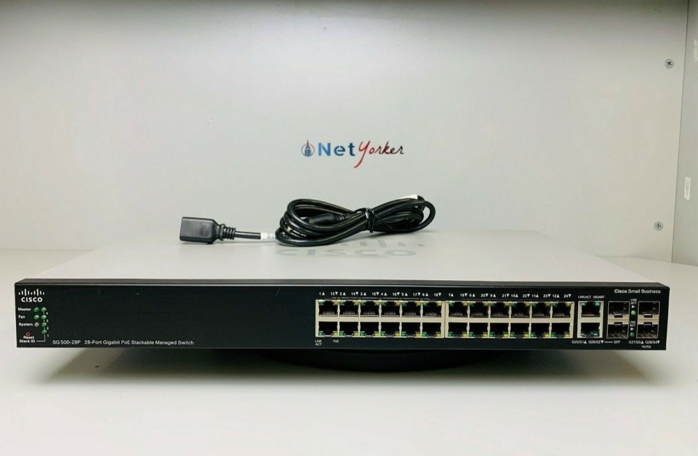 Коммутатор Cisco SG500-28P-K9 — фото 1