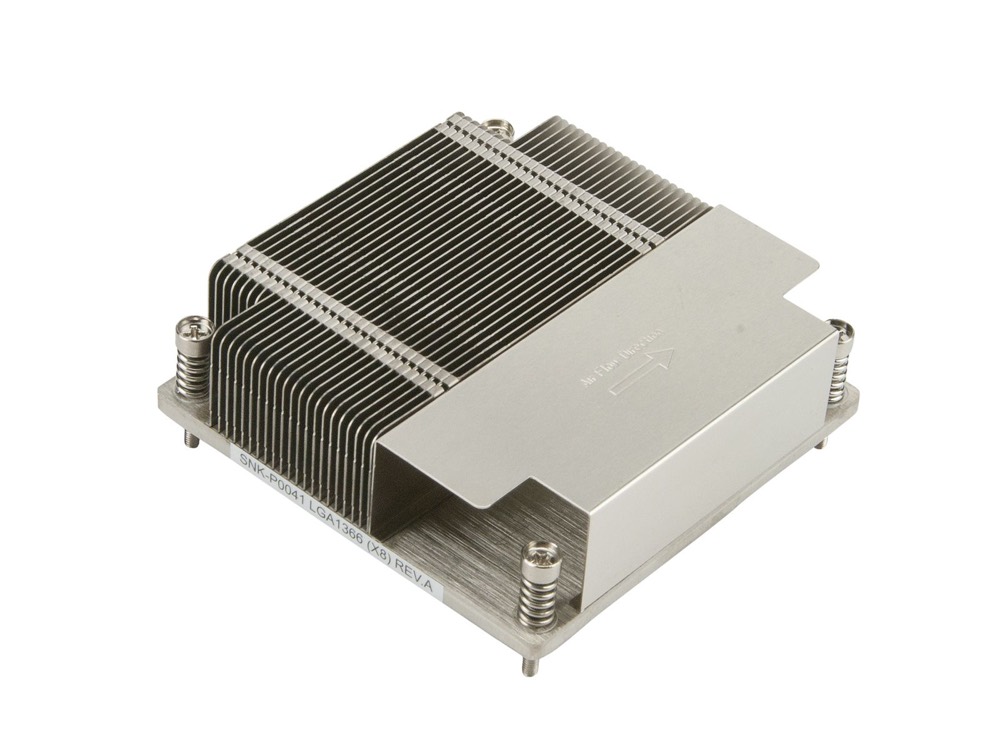 Радиатор Supermicro 1U Passive CPU Heat Sink Socket LGA1366/1356 (SNK-P0041) — фото 1