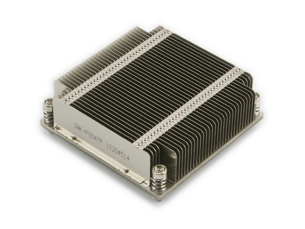Радиатор Supermicro 1U Passive CPU Heat Sink Socket LGA2011 Square ILM (SNK-P0047P) — фото 1