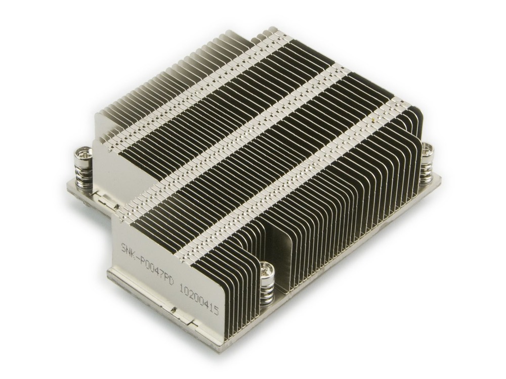 Радиатор Supermicro 1U Passive Proprietary CPU Heat Sink Socket LGA2011 Square ILM (SNK-P0047PD) — фото 1