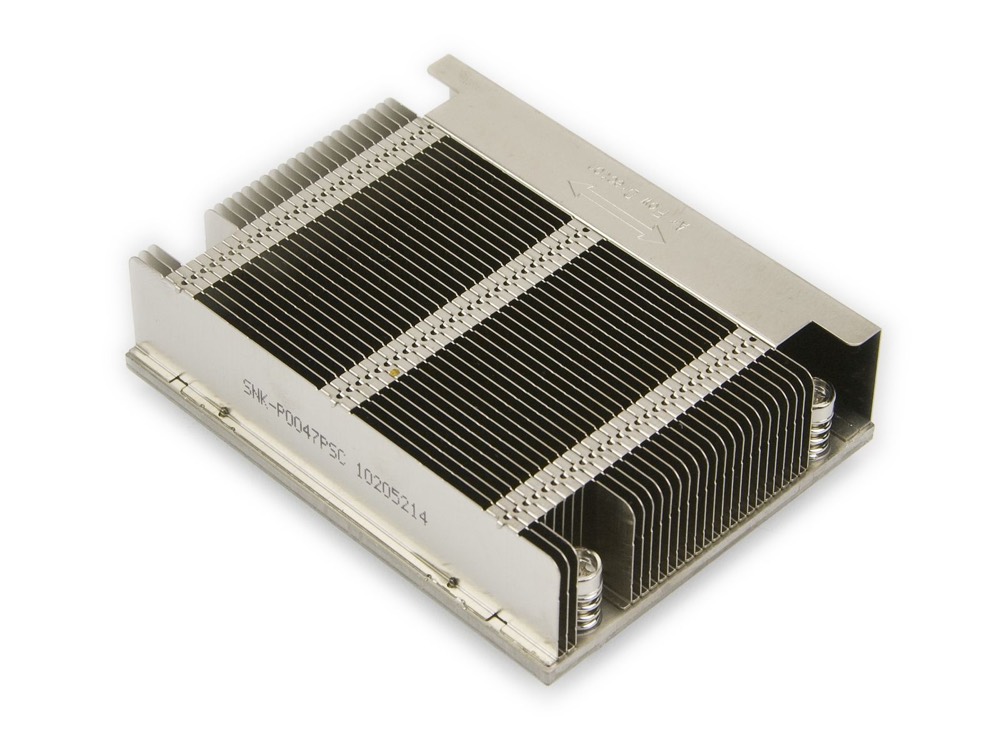 Радиатор Supermicro 1U Passive Proprietary Side-Air-Channel CPU Heat Sink Socket LGA2011 Narrow ILM (SNK-P0047PSC) — фото 1
