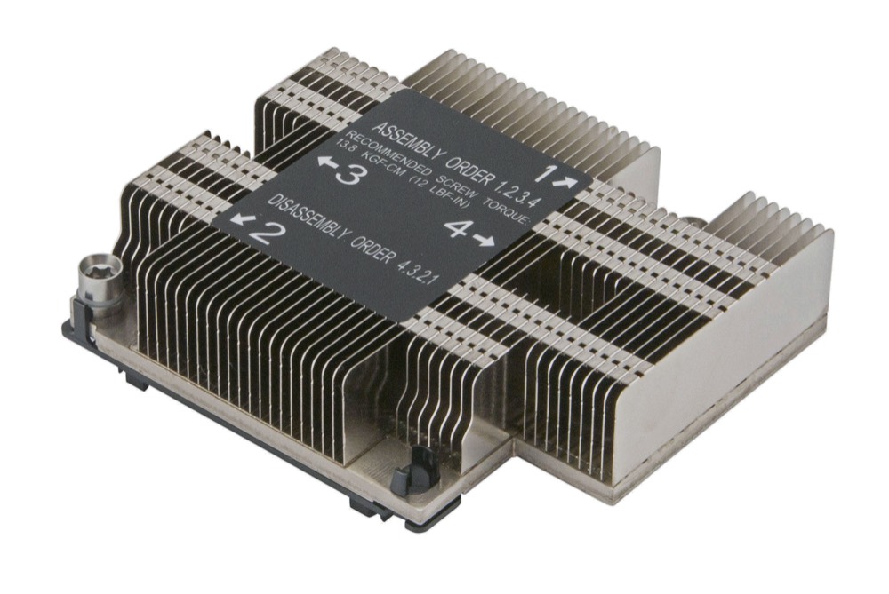 Радиатор Supermicro 1U Passive CPU Heat Sink Socket LGA3647-0 (SNK-P0067PD) — фото 1