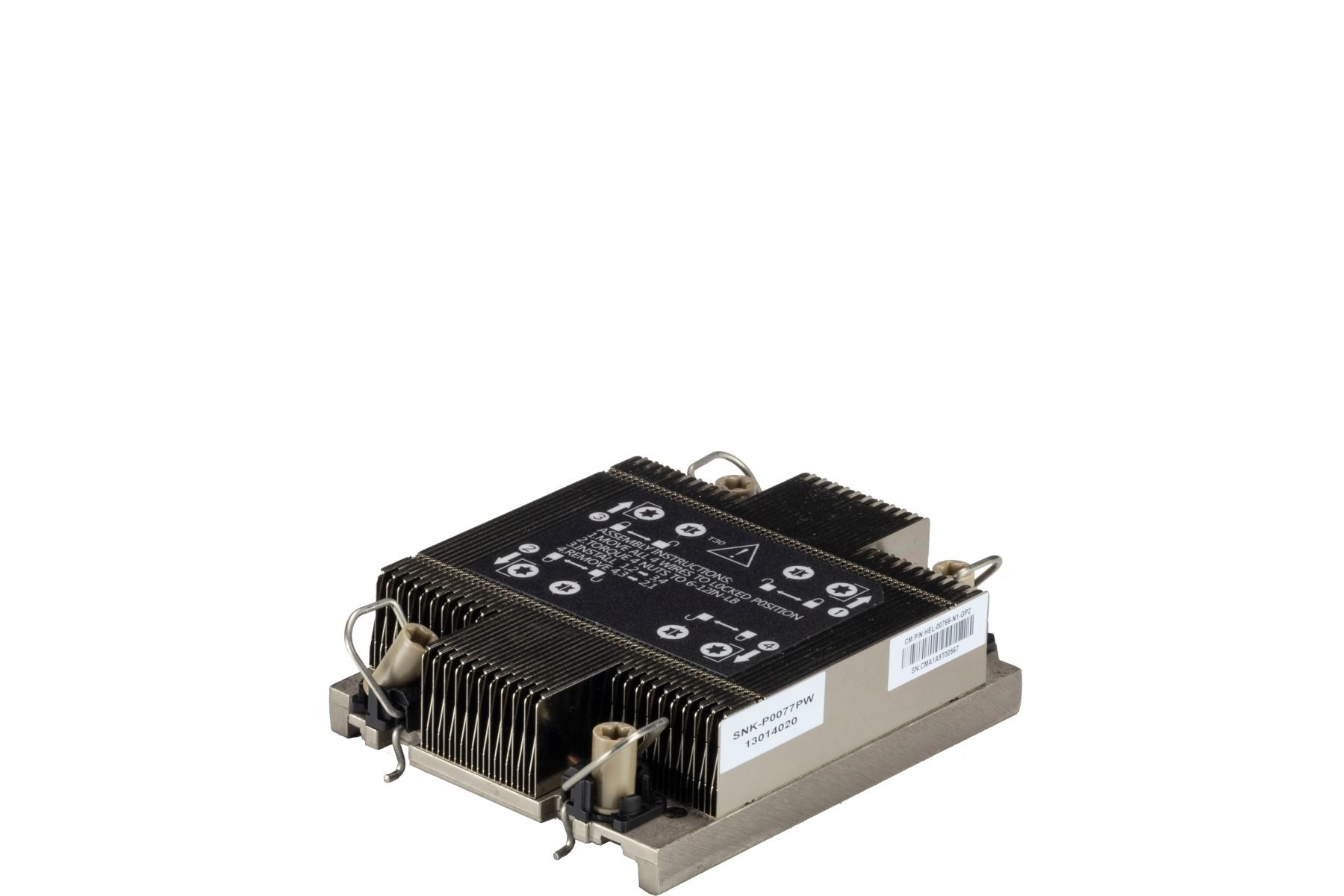 Радиатор Supermicro 1U Passive CPU Heat Sink Socket LGA4189 (SNK-P0077PW) — фото 1