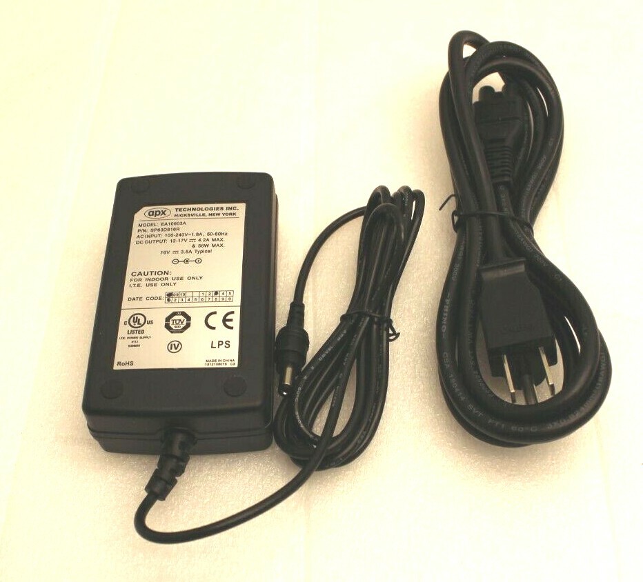 Блок питания EDAC APX SP60D616R AC/DC Adapter Power Supply EA10603A , 15V, 4.2A, 56W — фото 1