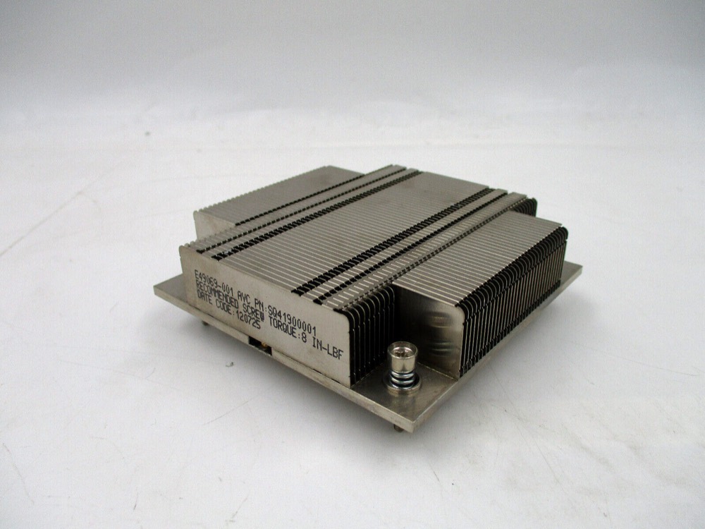 Радиатор Intel SR1630 1U Passive CPU Heatsink P/N: E49069-001 SQ41900001 Tested Working — фото 1