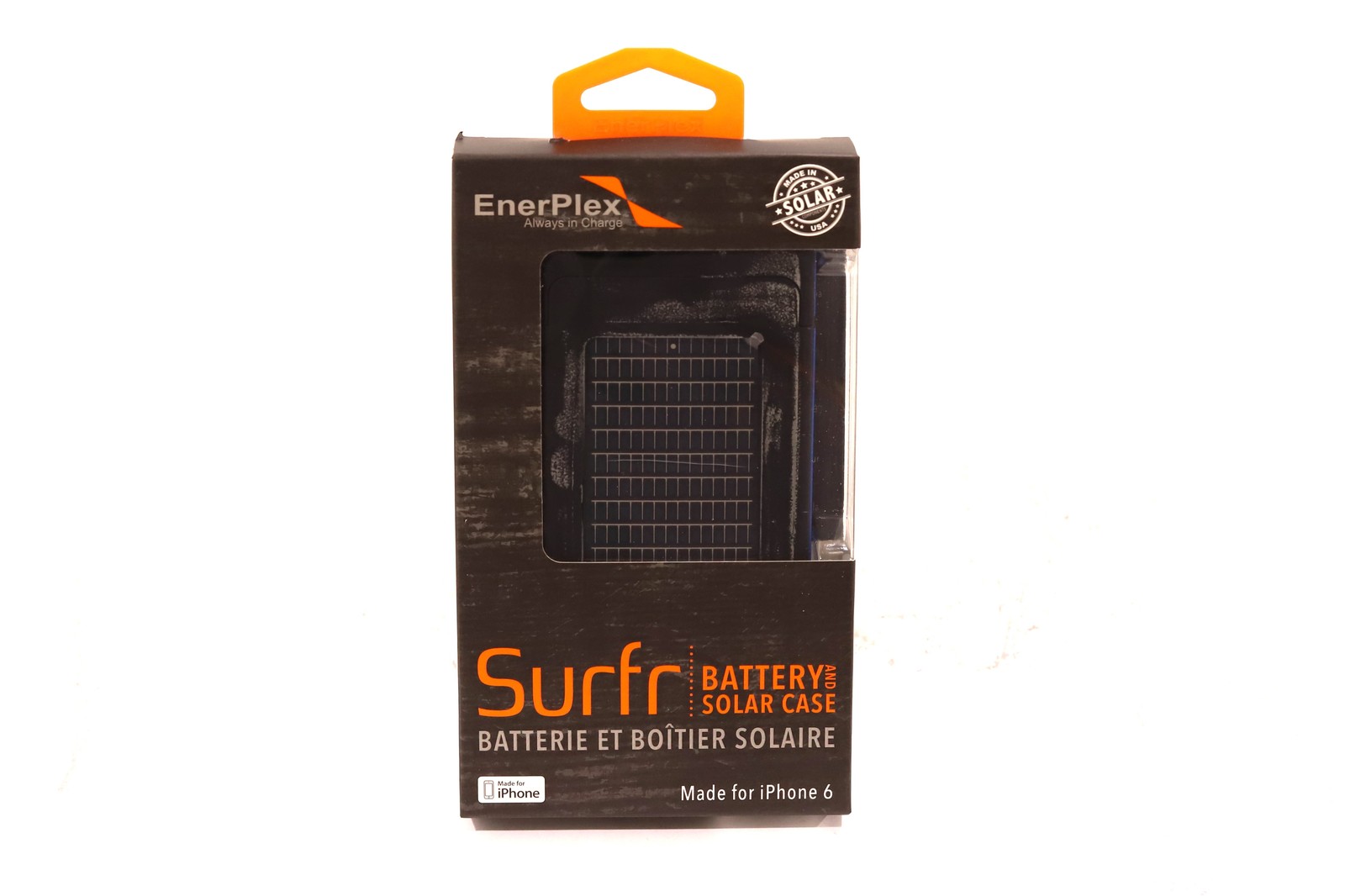 Батарея EnerPlex Surfr SRI6-2700-BL Battery Solar Phone Case W/Micro USB Cable Open Box — фото 1