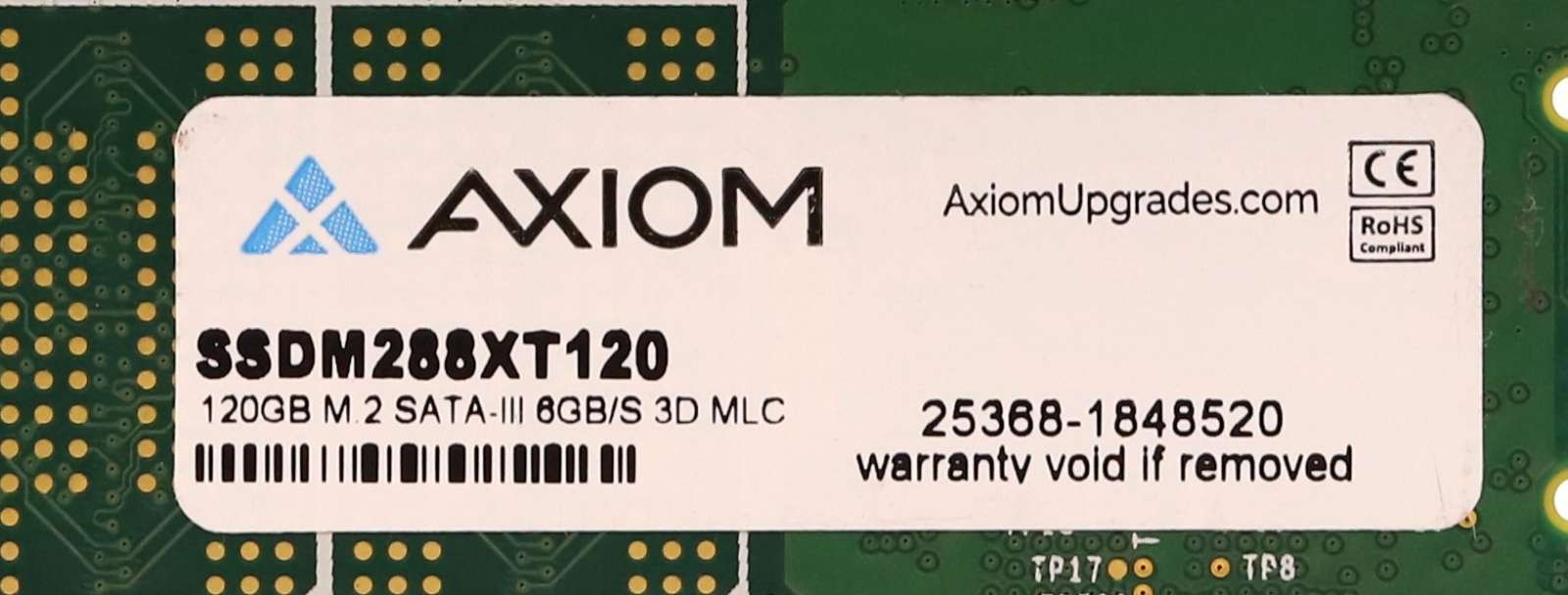 SSD-накопитель Axiom SSDM288XT120 120GB 6Gb/s M.2 3D MLC SATA-III Solid State Drive Tested — фото 2
