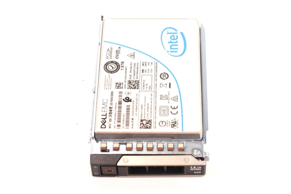 SSD-накопитель Dell SSDPE2KE016T8T DC P4610 1.6TB 2.5" PCIe NVMe U.2 SSD W/Caddy P/N: 0YWWTM — фото 2