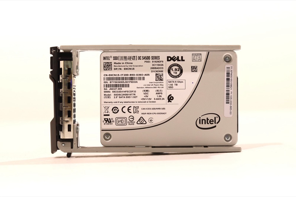 SSD-накопитель Dell SSDSC2KB019T7R 1.92TB 2.5" 6Gb/s SATA SSD W/Caddy Dell P/N: 0XCN15 Tested — фото 1