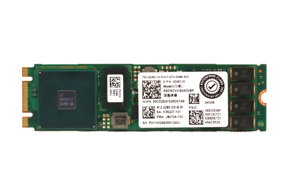 SSD-накопитель Intel SSDSCKKB240G8R 240GB 6Gb/s M.2 2280 TLC SATA SSD Dell P/N: 0DMC15 Tested — фото 1