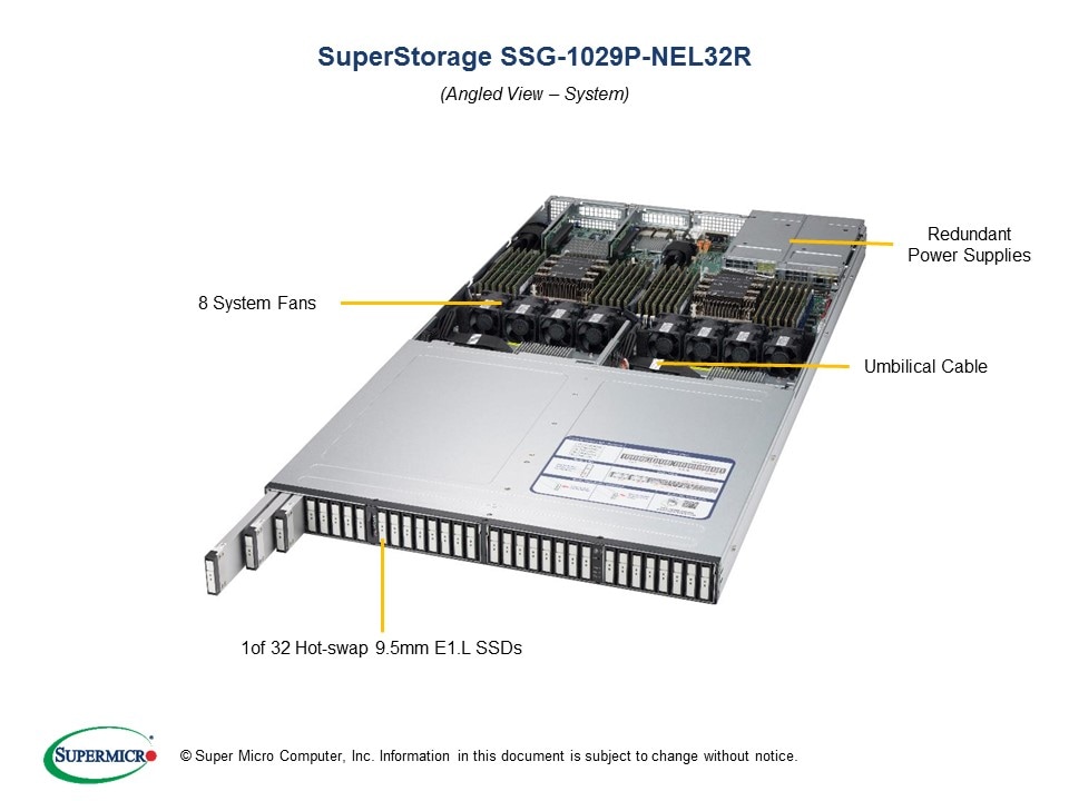 Сервер Supermicro SSG-1029P-NEL32R 1U — фото 2