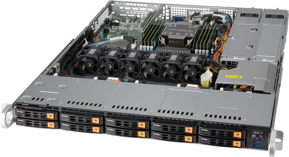 Сервер хранения Supermicro SSG-110P-NTR10 1U — фото 1