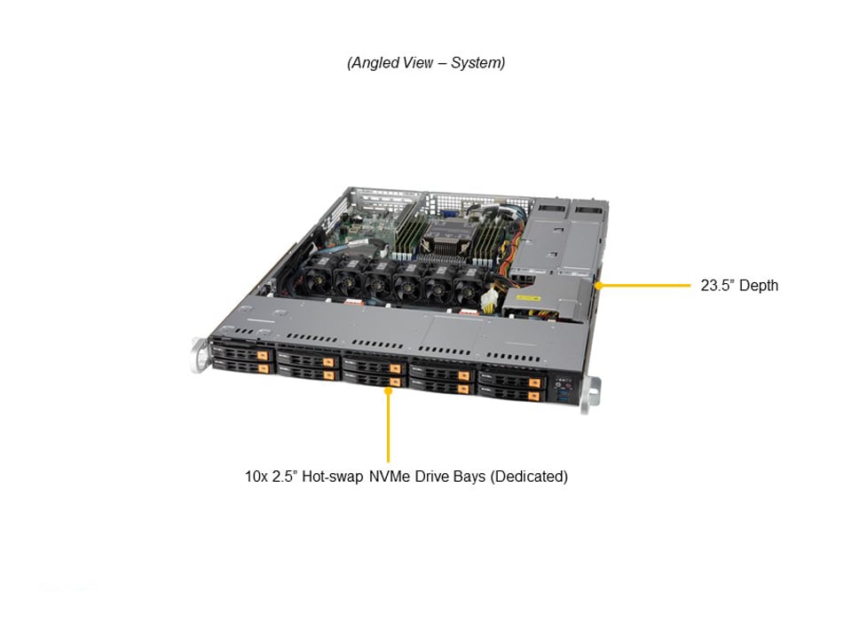 Сервер хранения Supermicro SSG-110P-NTR10 1U — фото 2