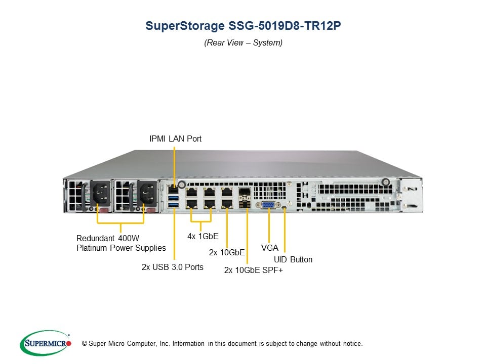 Сервер Supermicro SSG-5019D8-TR12P 1U — фото 5