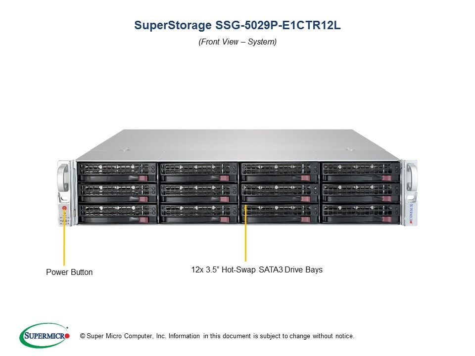 Сервер Supermicro SSG-5029P-E1CTR12L 2U — фото 4