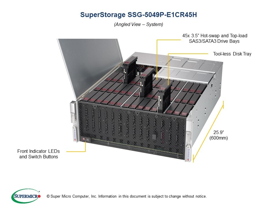 Сервер Supermicro SSG-5049P-E1CR45H 4U — фото 2