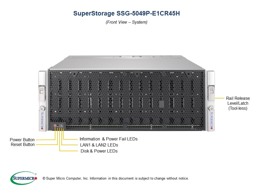 Сервер Supermicro SSG-5049P-E1CR45H 4U — фото 4