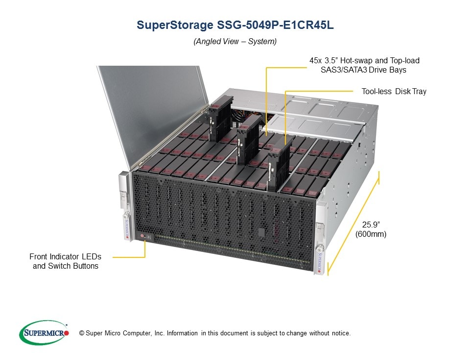 Сервер Supermicro SSG-5049P-E1CR45L 4U — фото 2