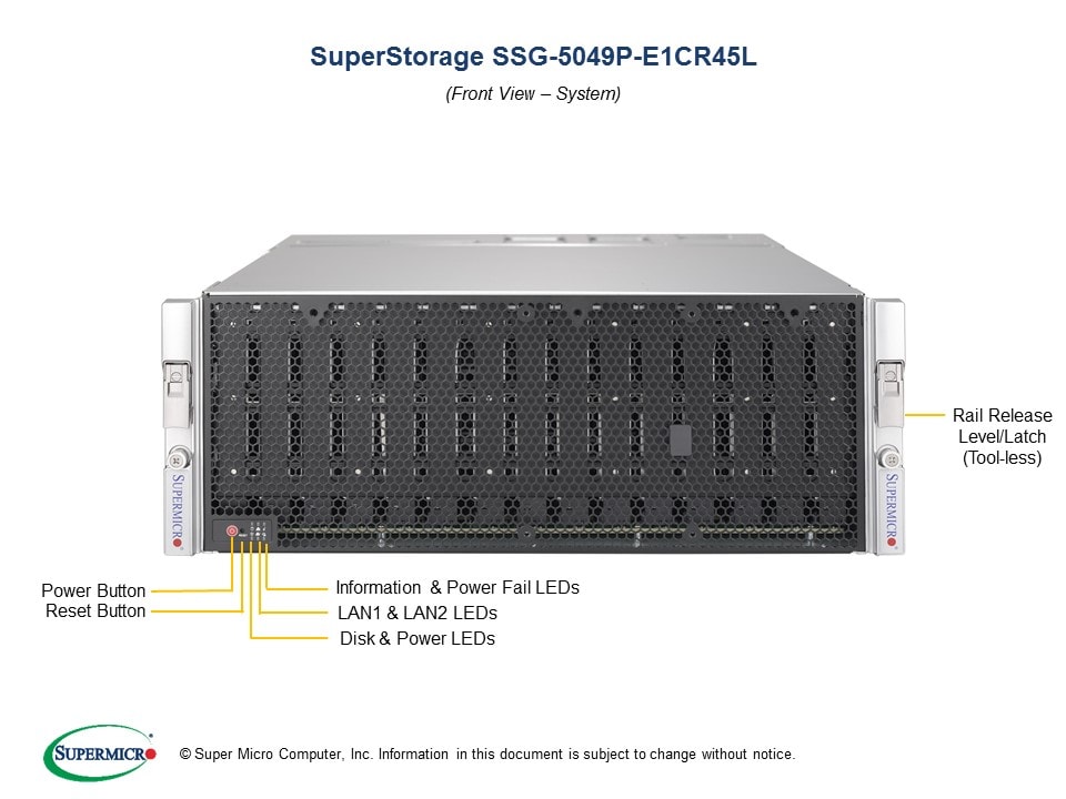 Сервер Supermicro SSG-5049P-E1CR45L 4U — фото 4