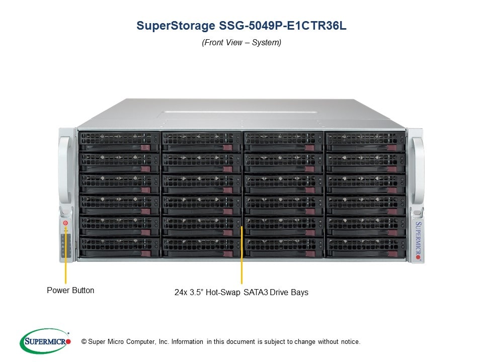Сервер Supermicro SSG-5049P-E1CTR36L 4U — фото 4