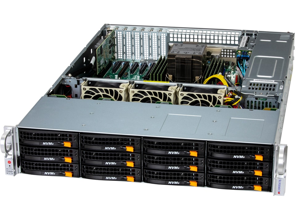 Сервер SuperMicro SSG-522B-ACR12L X14 SSG 2U12Bay: X14SBI-TF, CSE-826BTS-R1K23LPBP2, S3 — фото 2