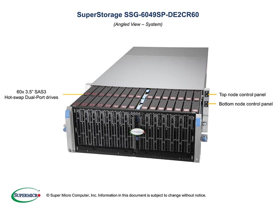 Сервер Supermicro SSG-6049SP-DE2CR60 4U — фото 4