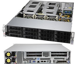 Сервер Supermicro SSG-6129P-ACR12N4G 2U Storage Server with 1600W Redundant PWS — фото 2