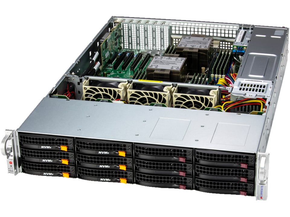 Сервер Supermicro SSG-621E-ACR12L 2U Storage Server -12Bay X13DEI-T 1200W Redundant PWS — фото 2