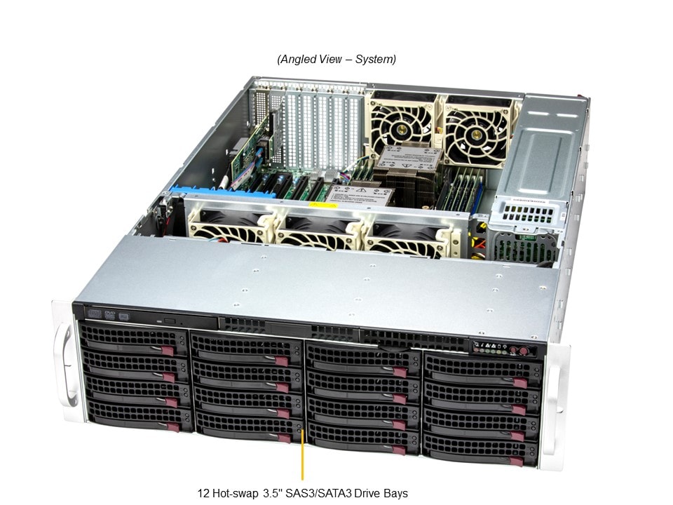 Сервер хранения Supermicro SSG-631E-E1CR16H 3U — фото 2