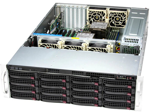 Сервер Supermicro SSG-631E-E1CR16L 3U Storage Server-16Bay X13DEI-T 1200W Redundant PWS — фото 1